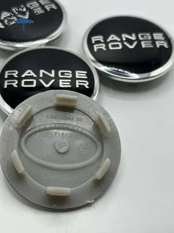 Land Rover 63mm Black Center Caps - 4pc Set for Range Rover & Discovery - Image 2