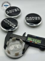 Land Rover 63mm Black Center Caps - 4pc Set for Range Rover & Discovery - Image 3
