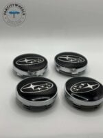 Subaru 60mm Black Wheel Caps - 4pc OEM Fit Hubcaps - Image 6