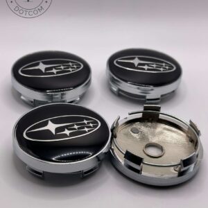 Subaru 60mm Black Wheel Caps