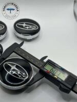 Subaru 60mm Black Wheel Caps - 4pc OEM Fit Hubcaps - Image 3