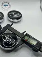 Subaru 60mm Black Wheel Caps - 4pc OEM Fit Hubcaps - Image 3