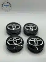 Toyota 62mm Black Wheel Center Caps - 2.5" 4pc Set for Camry, Corolla, Prius - Image 2
