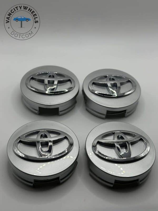 Toyota 62mm Silver Wheel Center Caps - 2.5" 4pc OEM Style Set - Image 5