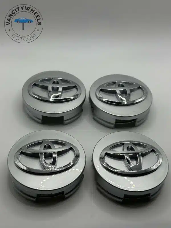 Toyota 62mm Silver Wheel Center Caps - 2.5" 4pc OEM Style Set - Image 5