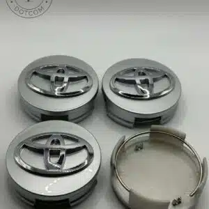 Toyota 62mm Silver Wheel Center Caps