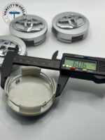 Toyota 62mm Silver Wheel Center Caps - 2.5" 4pc OEM Style Set - Image 3