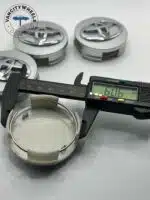 Toyota 62mm Silver Wheel Center Caps - 2.5" 4pc OEM Style Set - Image 3