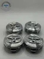 Toyota 62mm Silver Wheel Center Caps