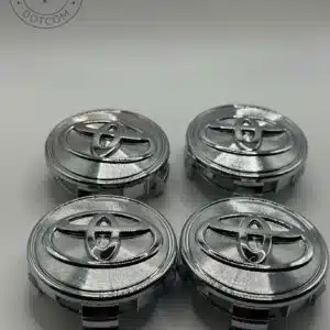 Toyota 62mm Silver Wheel Center Caps