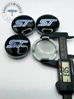 Ford ST Wheel Center Caps 54mm - Set of 4 Black & Blue | 6M21-1003 - Image 3