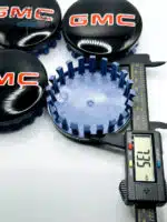 Set Of 4 Black/red Gmc Alloy Wheel Center Caps 83mm, Black/red Center Hub Caps For Gmc Cars 83mm - Image 3
