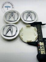 Acura Wheel Center Caps - Set of 4 Silver/Chrome 68mm - Image 3