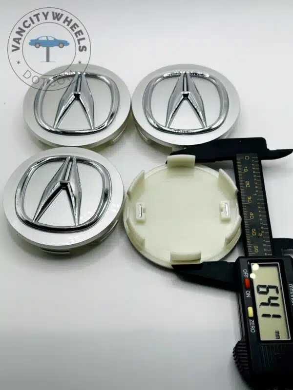 Acura Wheel Center Caps - Set of 4 Silver/Chrome 68mm - Image 3