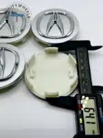 Acura Wheel Center Caps - Set of 4 Silver/Chrome 68mm - Image 2