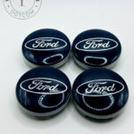 Ford 54mm Dark Blue Wheel Center Caps