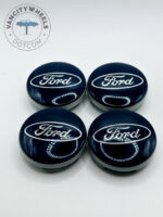 Ford 54mm Dark Blue Wheel Center Caps