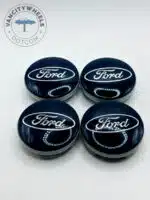 Ford 54mm Dark Blue Wheel Center Caps