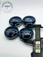 Ford 54mm Dark Blue Wheel Center Caps - 4pc Set 6M21-1003-AA - Image 4