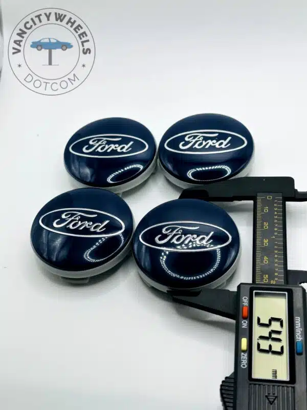 Ford 54mm Dark Blue Wheel Center Caps - 4pc Set 6M21-1003-AA - Image 4