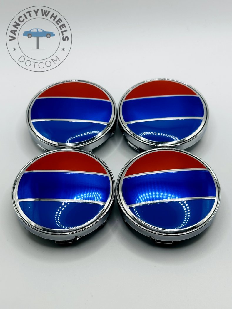 Set Of 4 France Flag Alloy Wheel Center Caps 60mm, France Flag Center Hub Caps 60mm