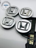 Honda Wheel Center Caps - Set of 4 Silver/Chrome 69mm - Image 4