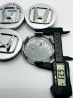 Honda Wheel Center Caps - Set of 4 Silver/Chrome 69mm - Image 3