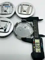 Honda Wheel Center Caps - Set of 4 Silver/Chrome 69mm - Image 3