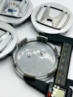 Honda Wheel Center Caps - Set of 4 Silver/Chrome 69mm - Image 2