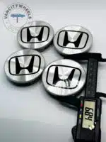 Honda 69mm Chrome Wheel Center Caps - 4pc Set for SUV & Odyssey - Image 4