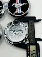 Set Of 4 Black Ford Mustang Alloy Wheel Center Caps 67mm, Black Center Hub Caps For Mustang Cars 67mm - Image 2