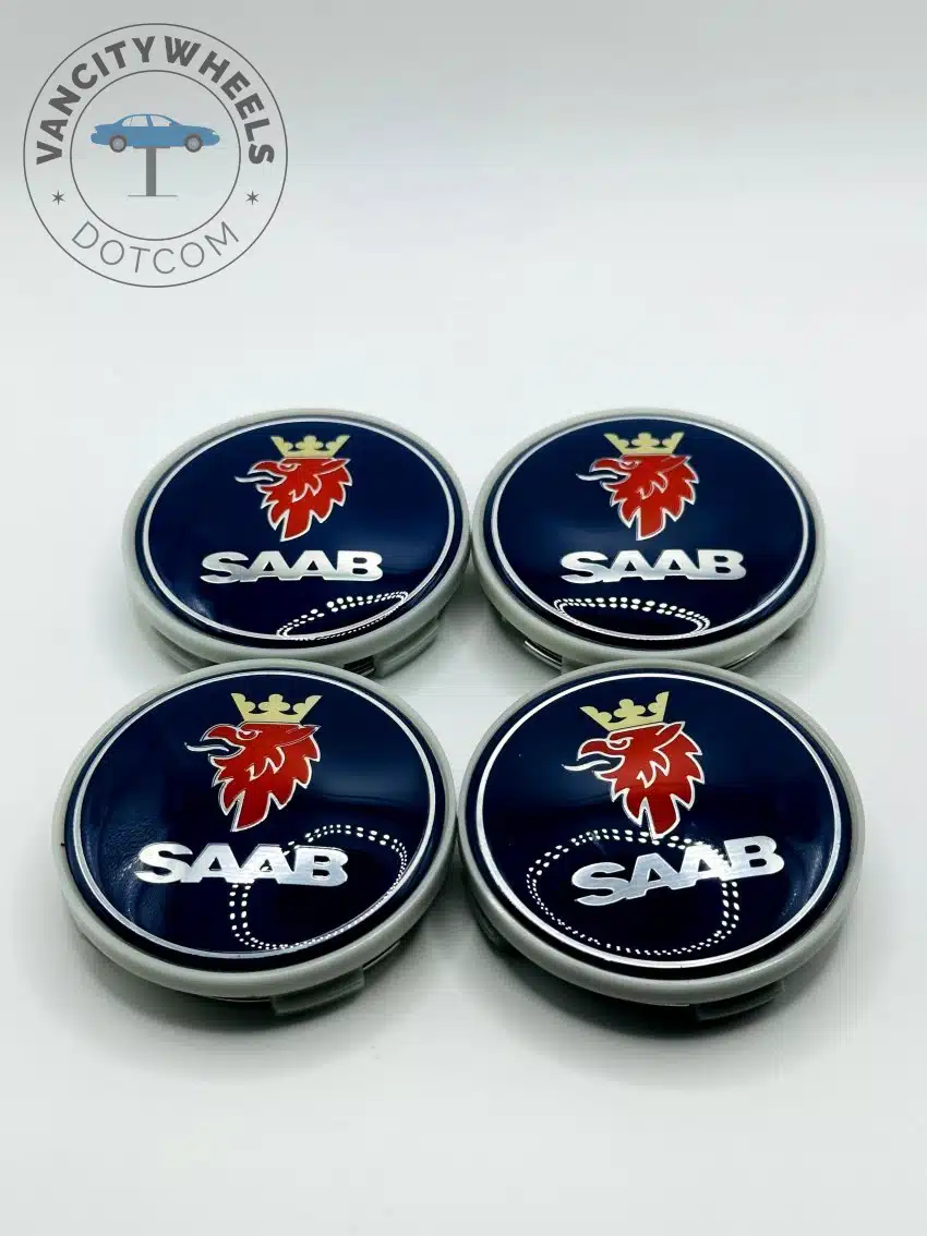 Saab Wheel Center Caps 62mm Saab Wheel Center Caps 62mm