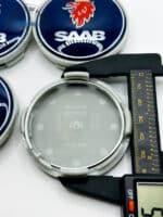 Saab Wheel Center Caps 62mm - Set of 4 Dark Blue & Silver | 12775052 - Image 2