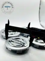 Set Of 4 Silver/black Nissan Alloy Wheel Center Caps 86mm, Silver/black Center Hub Caps For Nissan Cars 86mm - Image 4