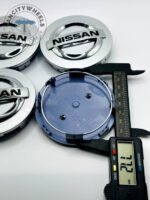Set Of 4 Silver/black Nissan Alloy Wheel Center Caps 86mm, Silver/black Center Hub Caps For Nissan Cars 86mm - Image 3