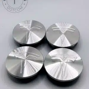 Tesla 57mm Chrome Wheel Center Caps