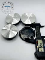 Tesla 57mm Chrome Wheel Center Caps - 4pc Set for Model 3, Y, S, X - Image 4