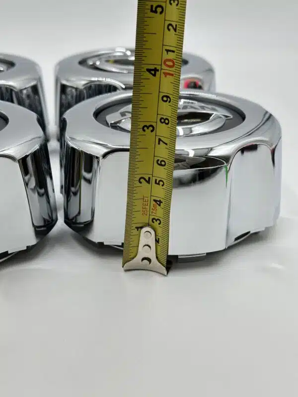 Nissan Patrol GU Y61 130mm Chrome Wheel Center Caps - 4pc Set NS015 - Image 3