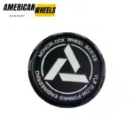 4pcs Set 57mm Snap On Customized Monoblock Series Black/White Wheel Center Caps – C-ULFK57