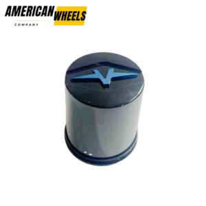 76mm Snap On Black Golf Cart Wheel Center Caps