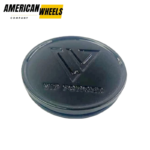 64mm Snap On Black Wheel Center Caps with Rubber O-Ring