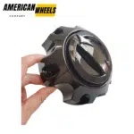 132.6mm Snap On Black 6x135.1 Off-Road Wheel Center Caps