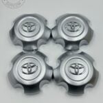 Set Of 4 Silver/chrome Toyota Wheel Center Hub Caps 140mm, Toyota TY-021 Suitable For Toyota Land Cruiser 4700 UZJ200 GRJ200 FJ200