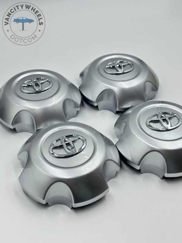 Set Of 4 Silver/chrome Toyota Wheel Center Hub Caps 140mm, Toyota TY-021 Suitable For Toyota Land Cruiser 4700 UZJ200 GRJ200 FJ200 - Image 2