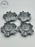 Set Of 4 Grey/chrome Toyota Wheel Center Hub Caps 140mm, Toyota TY-122 Wheel Center Caps, Toyota Land Cruiser 4000 - Image 3