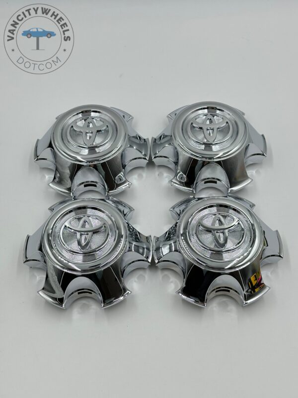 Toyota Wheel Center Hub Caps Ty198 Chrome, Wheel Center Caps Hub Cover for Toyota Tacoma/4Runner Ty198 Wheel Rim Center Caps 42603-AD070 - Image 3