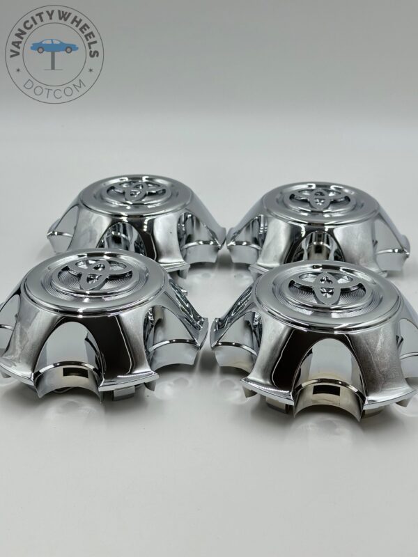 Toyota Wheel Center Hub Caps Ty198 Chrome, Wheel Center Caps Hub Cover for Toyota Tacoma/4Runner Ty198 Wheel Rim Center Caps 42603-AD070 - Image 4