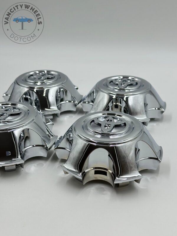 Toyota Wheel Center Hub Caps Ty198 Chrome, Wheel Center Caps Hub Cover for Toyota Tacoma/4Runner Ty198 Wheel Rim Center Caps 42603-AD070 - Image 5