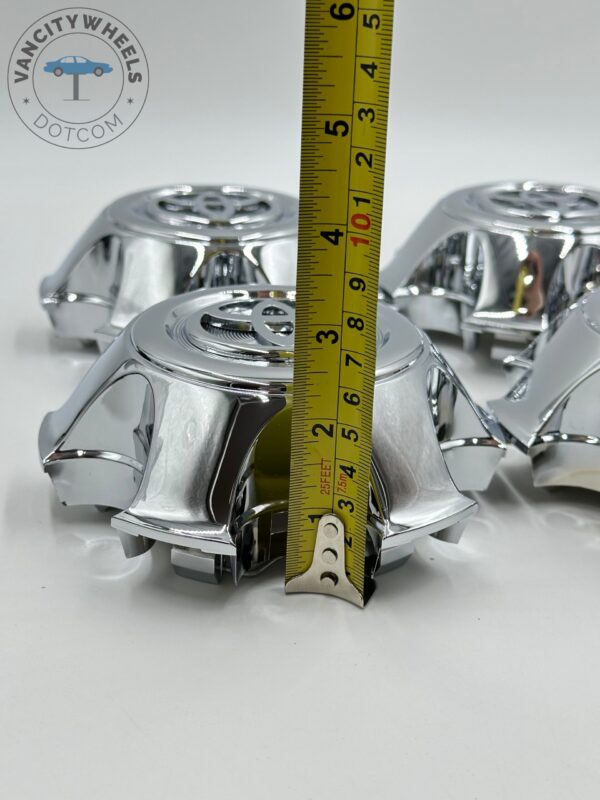 Toyota Wheel Center Hub Caps Ty198 Chrome, Wheel Center Caps Hub Cover for Toyota Tacoma/4Runner Ty198 Wheel Rim Center Caps 42603-AD070 - Image 6
