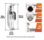 Toyota Land Cruiser Wheel Center Caps - 93mm 4pc Set - Image 2